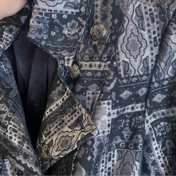 Christopher & Banks metallic silver and black jacket - Picture 7 of 8